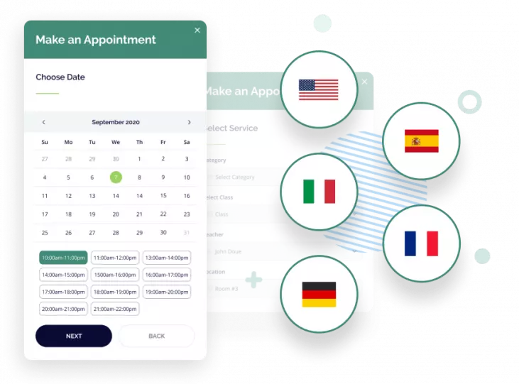 Reservas de Citas 28 complemento de citas traducido a multiples idiomas