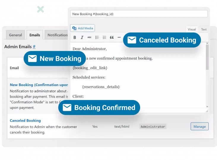 Reservas de Citas 10 notificaciones de cambios de estado